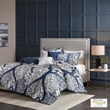 King/Cal King 6 Piece Printed Duvet Cover Set B03597318