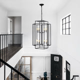 (Same as W1340142525/L1018-C) 8-Lights Lantern Tiered Pendant Light Fixtures, Industrial Farmhouse W1340P206663