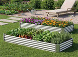 Galvanized Steel Raised Garden Bed 631 Ft Outdoor Planter Box for Vegetables Flowers Herbs 94947348