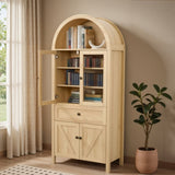 Dome Cabinet, made of high-quality materials and antique craftsmanship, with large storage space W1785P332536