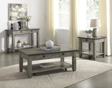 Coffee and Antique Gray Finish 1pc End Table with Drawer Bottom Shelf Wooden Living Room Furniture B011P175716