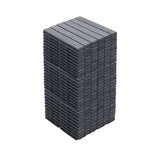 30 PCS Interlocking Deck Tiles Striped Pattern, 12" x 12" Square Light Gray Acacia Hardwood Outdoor 37935007