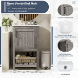 16" Bathroom Vanity Sink Combo for Small Space, Bathroom Sink Cabinet with Rectangular Ceramic N710P257402P