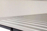 Adam Twin Full Bunk Bed Metal Black with White Mesh Guard Rail for Kids and Adult, Low Profile and B083P170085