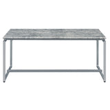 Grey and Silver Occasional Set with Trestle Base B062P185644