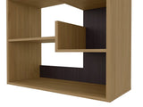 White Bookcase in Melamine with Open Storage B062P290269