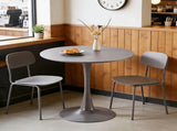 31.5" GREY COLOR TOP Tulip Table Mid-century Dining Table for 2-4 people With Round Mdf Table Top, W234P405191