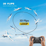 4DRC G2 RC Plane 4-Axis Fighter Jet 2.4Ghz 2 Channel RC Aircraft with LED 2 Batteries,Kids Gifts 18649076