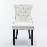 A&A Furniture, Nikki Collection Modern, High-end Tufted Solid Wood Contemporary PU and Velvet W1143P151481