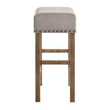 Tan and Weathered Oak Counter Height Stools B062P189245