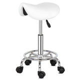 Saddle Stool Ha Ha Feet Rotation Bar Stool White 60290165