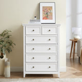 ZUN Modern 6 Drawers Dresser 6 Drawers Cabinet,Chest of Drawers Closet Organizers and Clothes 80992516