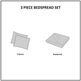 3 Piece Reversible Bedspread Set B03594962