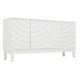 Elegant Sideboard Featuring Sophisticated Wavy Pattern Doors with Arched Groove Design in a Stylish W2696P256249