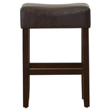 Set of 2, 26.75" Backless Leather Counter Height Barstool 74492.00PU