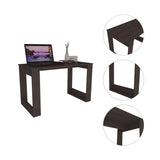 ZUN Lacey Rectangle Computer Desk Carbon Espresso B06280018