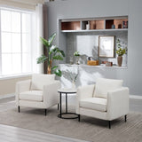 Accent Chair for Living Room, Velvet Comfy Single Sofa Chair Mid-Century Modern Armchair with 1 W3244P327103