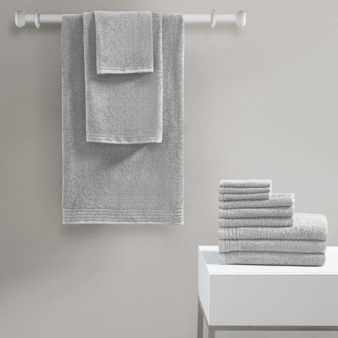 ZUN 100% Cotton Quick Dry 12 Piece Bath Towel Set B03595017