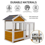 ZUN Large outdoor chicken coop Wooden chicken coop, duck coop with nest box, bird cage, rabbit cage 10273256