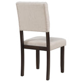 6-Piece Table and Chair Set with Special-shaped Legs and Foam-covered Seat Backs&Cushions for 69082901