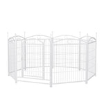 ZUN Dog Playpen Indoor 32 inch 8 Panels Metal Dog Pen Pet Dog Fence Outdoor Exercise Pen with Doors, W368P234001