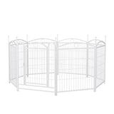 ZUN Dog Playpen Indoor 32 inch 8 Panels Metal Dog Pen Pet Dog Fence Outdoor Exercise Pen with Doors, W368P234001