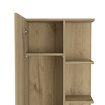 ZUN Los Angeles Linen Cabinet, Five Shelves, One Cabinet, Divisions B128P148932