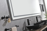 ZUN LED Bathroom Mirror 72"x 48 " with Front and Backlight, Large Dimmable Wall Mirrors with Anti-Fog, W928125316