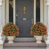 2 PCS Red Artificial Rose Topiary Ball Tree 62400350