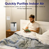 MOOKA 475Sq.ft Air Purifier Cleaner HEPA Filter Remove 52332592