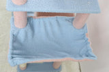 71 inch flower cat tree with large condo removable flower cushion and hammock blue W243P326628