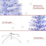 5ft Tall Pre-Lit Douglas Fir Artificial Christmas Tree with Realistic Branches, Multi-Color LED W2225139560