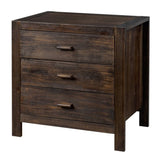 Wood Nightstand End Side Table with 3 Drawer for Living Room, Bedroom 02743456