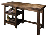 60 inch Workstation Desk, No Assembly Required, Whiskey Finish B108P160193