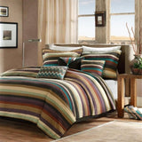 ZUN Reversible Quilt Set with Throw Pillows Multi King/Cal King B03597451