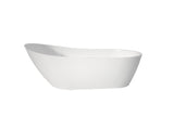 Premium High-back Acrylic Free Standing Bath tubs,Oval-Shape Stand Alone White Soaker Tub T3785P380651