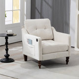 Accent Comfy Chenille Chair w/USB charging port,Mid,Soft,High-support Rebound Sponge,Ergonomic W2715P312489