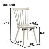 2 Pieces Set Dining Side Chair Rustic Modern Farmhouse Design Retro Design Easy to Assembly W2537P214544