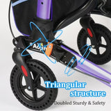 Rollator Walker for Seniors, Lightweight Foldable All Terrain Rolling Walker with seat, Aluminum T3815P363147