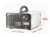 12000mg/h Ozone Generator, Commercial Grade Air Deodorizer, 0-120 min Timer, for Rooms, Cars & Pet 44049590