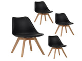 Set of four dining chairs, medieval modern style dining chairs for kitchen and dining room, with W3851P457788