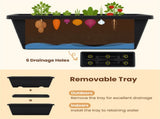 Vertical 5-Tier Raised Garden Bed with Wheels & Removable Planter Boxes for Patio Balcony 61745860