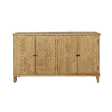 59" Brown Accent with 4 Doors, Natural Wood Buffet, Media, Console, W2295P306917