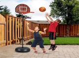 2-in-1 Toddler Basketball Hoop Set - Double-Sided , 6 Darts Included, Black 90414530