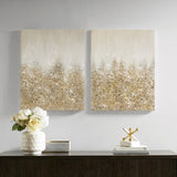 Heavily Embellished 2-piece Canvas Wall Art Set B03598842