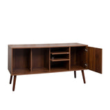 ZUN TV Stand Use in Living Room Furniture with 1 storage and 3 shelves Cabinet W331P247814