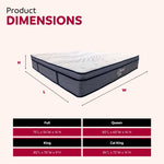 ZUN 14 in. Hybrid Plush Queen Size Foam Mattress, Soft Polyester Knit Cover, Multi-Layer Foam Mattress, B011P203028