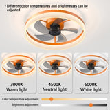 Ceiling Fans with Lights Dimmable LED Embedded installation of thin modern ceiling fans W1340120481