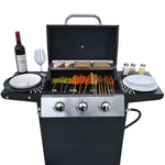 ZUN Propane Gas Grill 4 Burner Barbecue Grill, Stainless Steel 34,000 BTU Patio Garden Barbecue Grill W1650137967