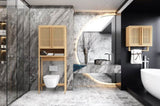 Toilet storage rack, independent bathroom, laundry room, space saving, natural color W2207P147171